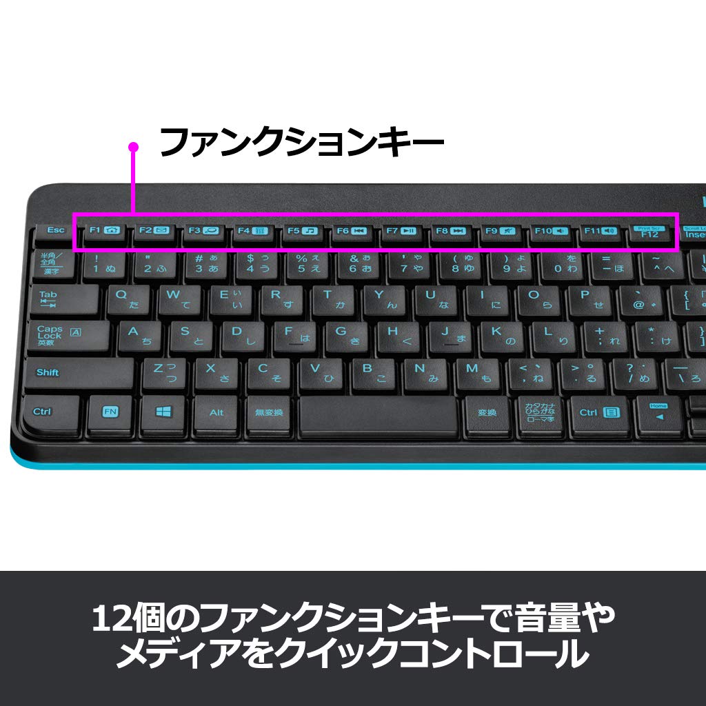 Amazon.co.jp: ロジクール マウス キーボード セット MK245nBK 無線